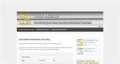 Desktop Screenshot of loanmaster.net