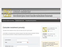 Tablet Screenshot of loanmaster.net
